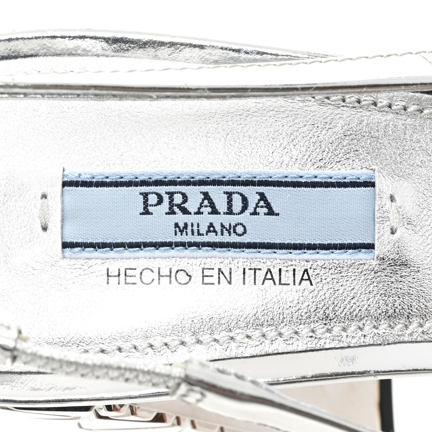 Spazzolato Triangle Logo Slingback 90mm Pumps 38 Argento