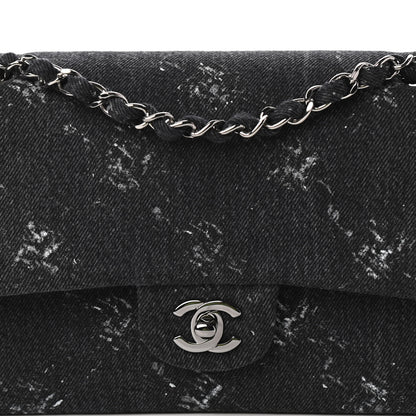 Chanel Denim Medium Double Flap Black 10 of 11