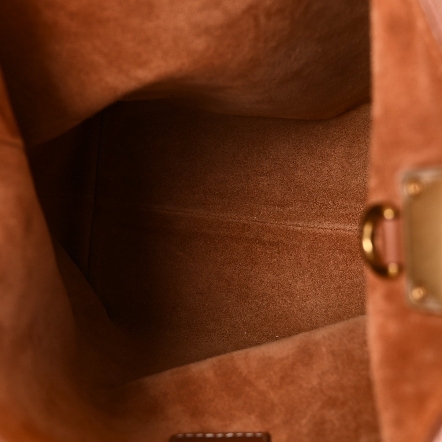 Grained Calfskin Low Key Hobo PM Cognac