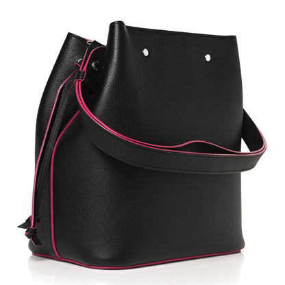 Louis Vuitton Calfskin Lockme Bucket Black 3 of 12