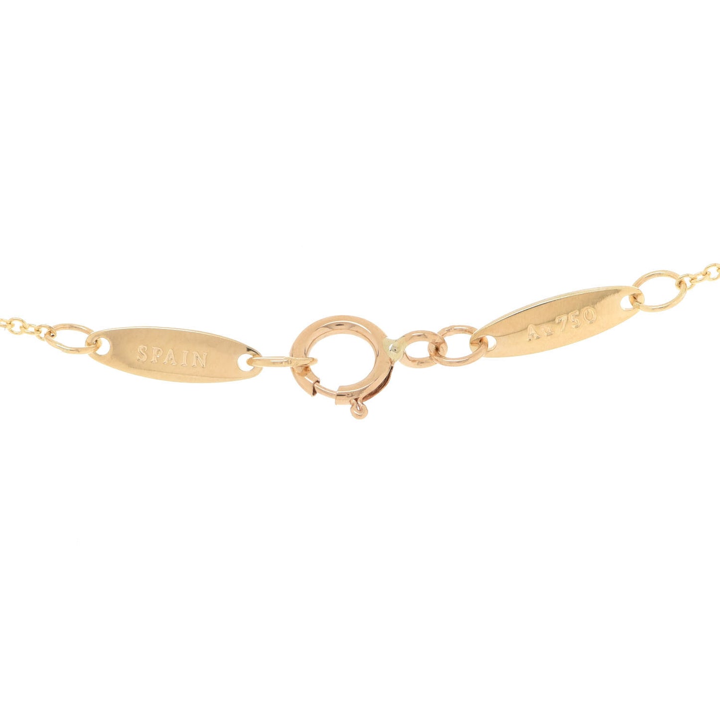 18K Yellow Gold Small Chain Necklace 18"