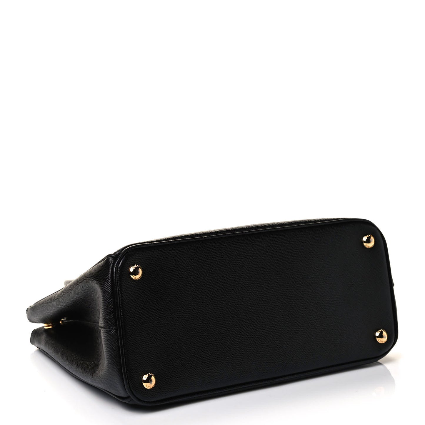 Saffiano Small Galleria Double Zip Tote Black