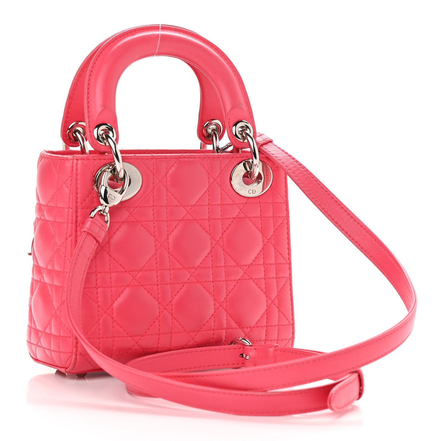 Lambskin Cannage Mini Lady Dior Pink