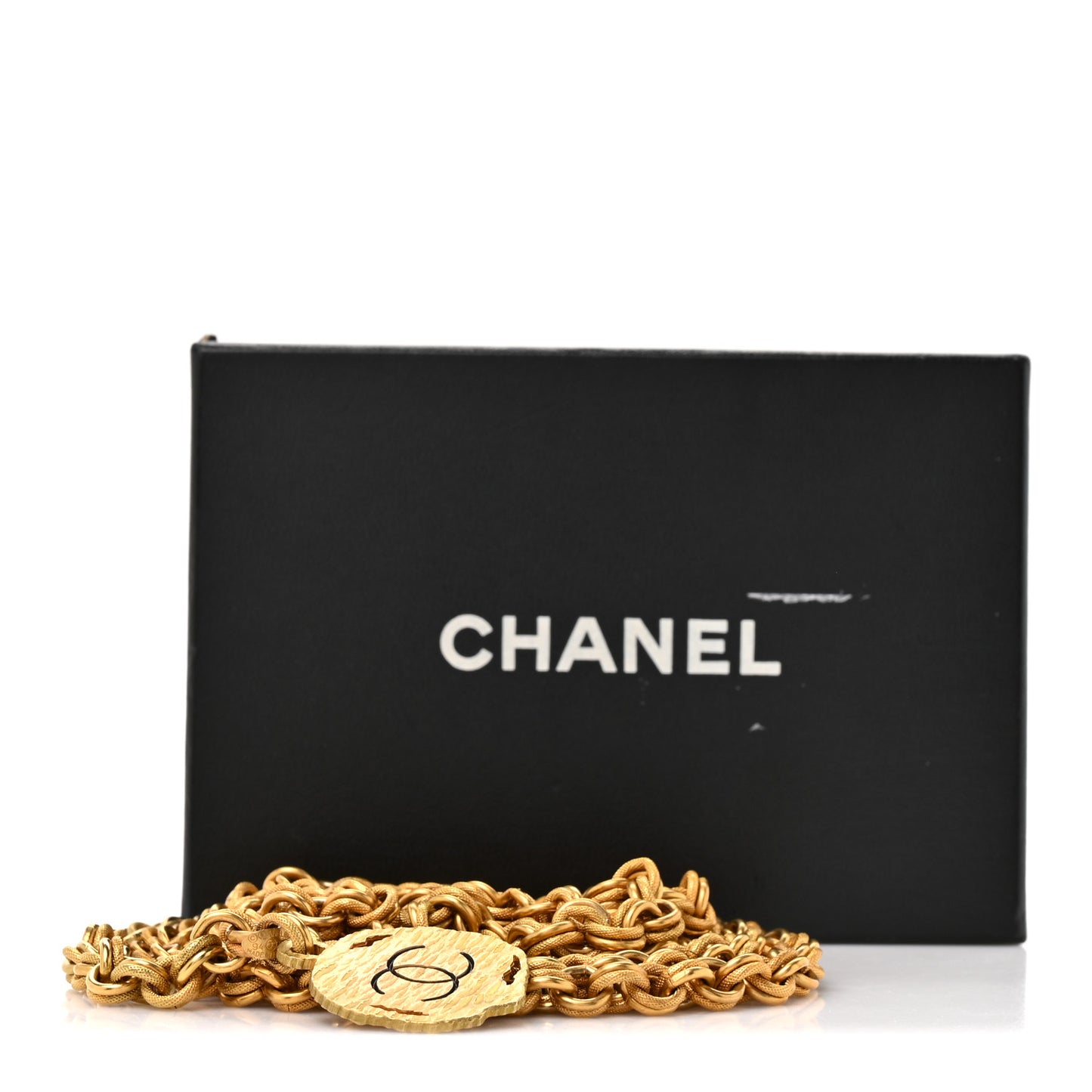 CC Medallion Chain Belt Gold