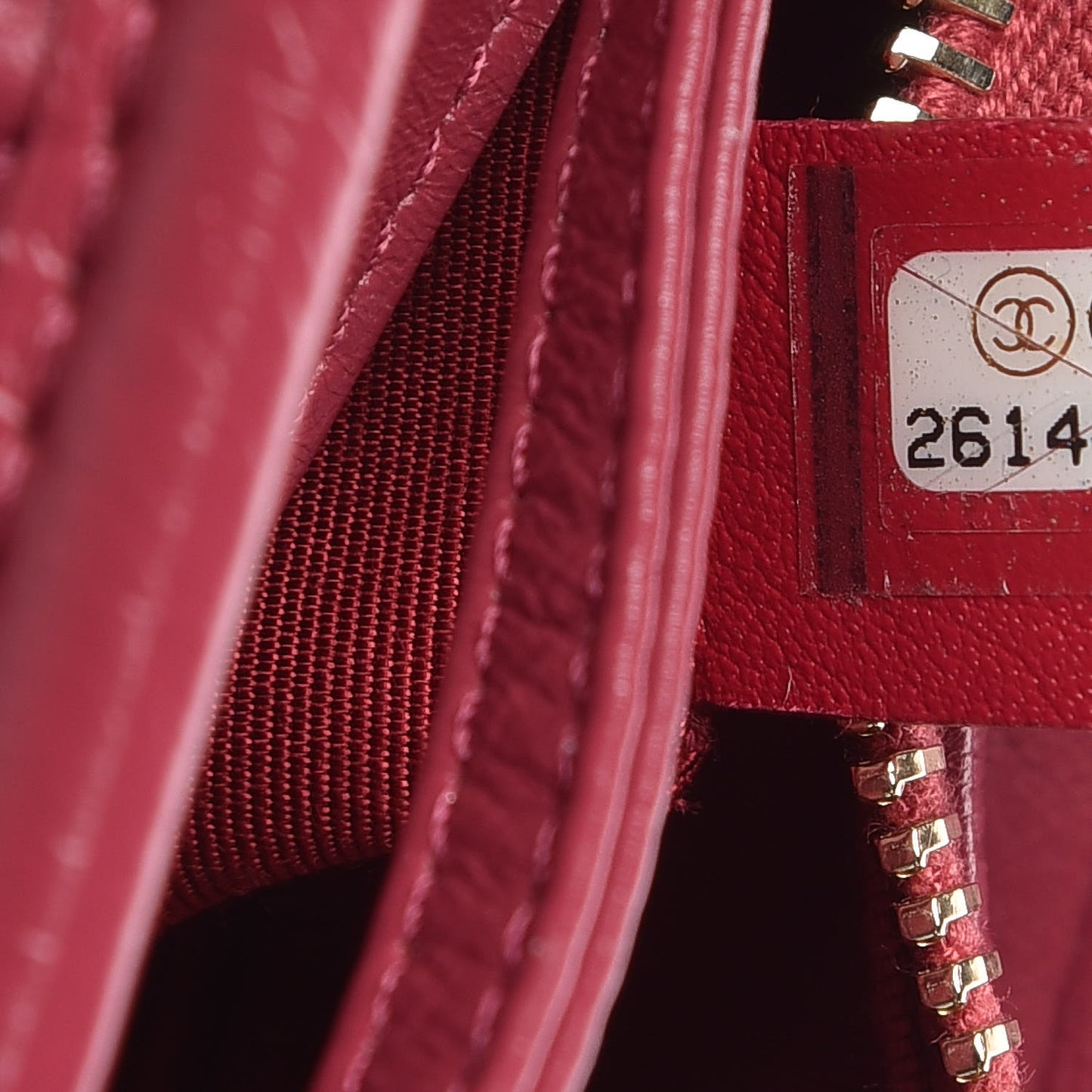 Aged Calfskin Chevron Quilted Small Gabrielle Hobo Dark Pink