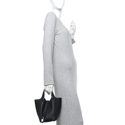 Hermes Taurillon Clemence Picotin Lock 18 PM Black 2 of 11