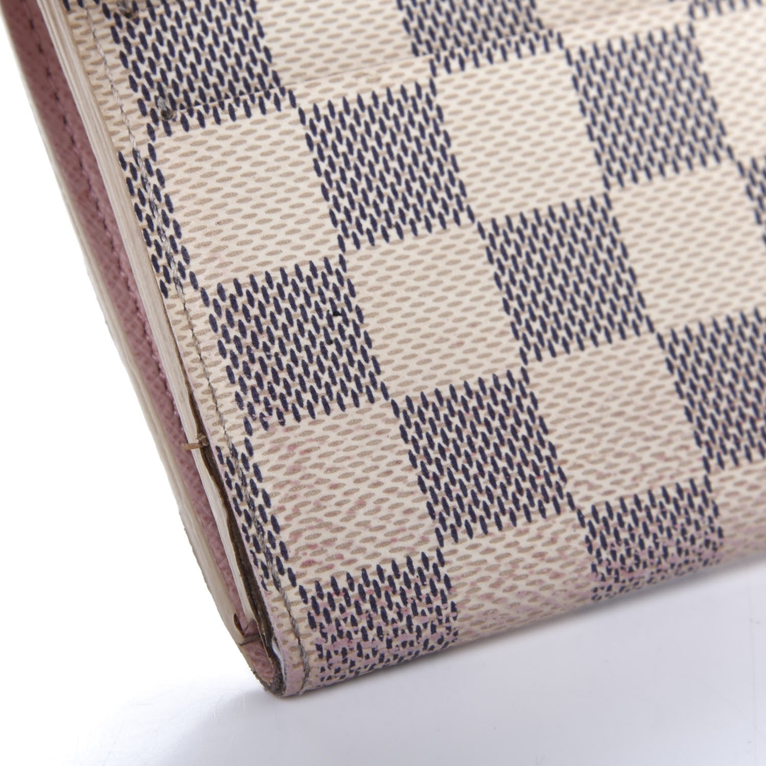 Louis Vuitton Damier Azur Emilie Wallet Rose Ballerine 10 of 16
