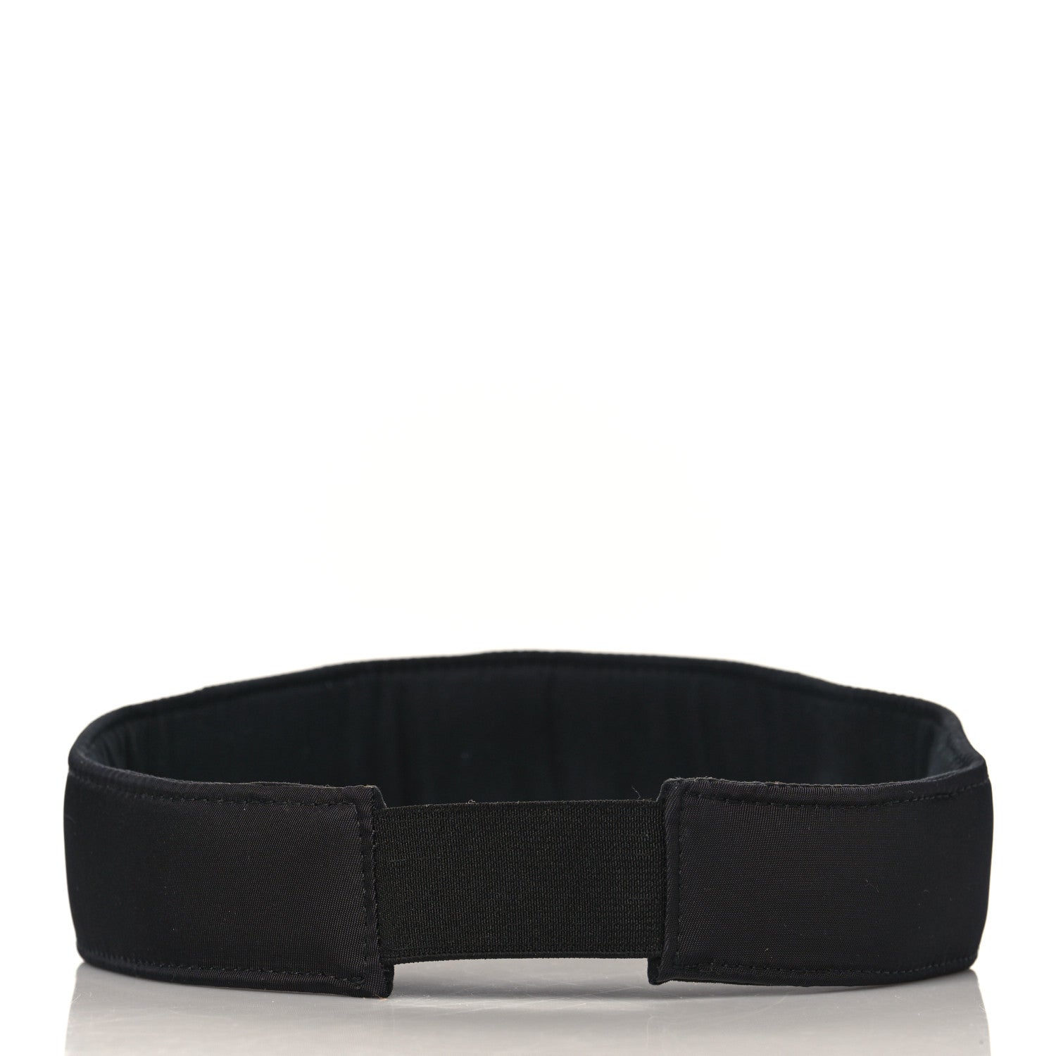 Prada Nylon Metal Triangle Logo Visor L Black 3 of 7