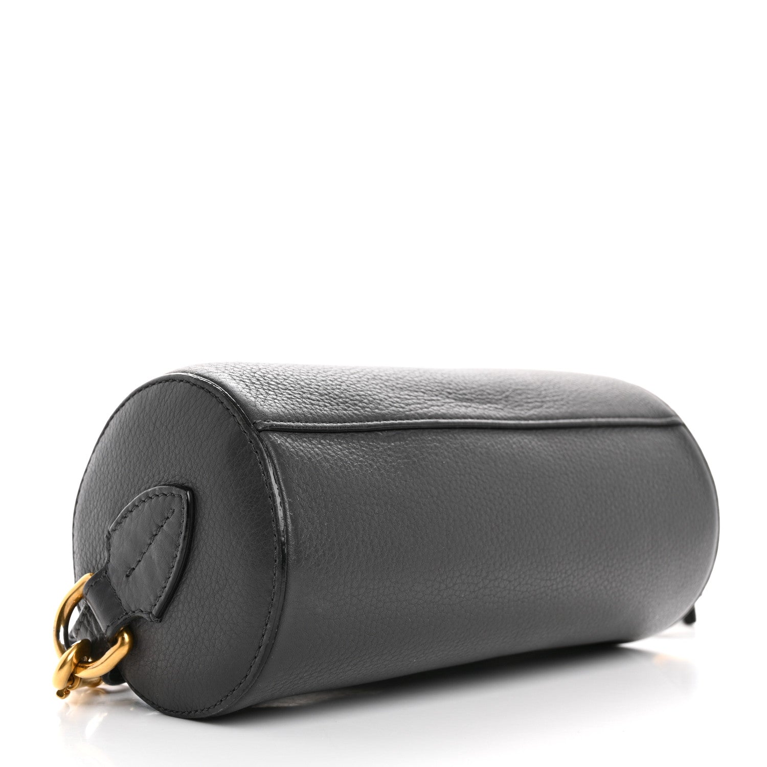Burberry Calfskin The Barrel Bag Charcoal Grey 4 of 17