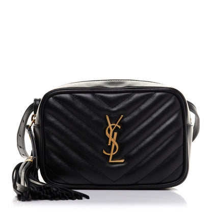 Saint Laurent Calfskin Matelasse Monogram Lou Belt Bag Black 1 of 12