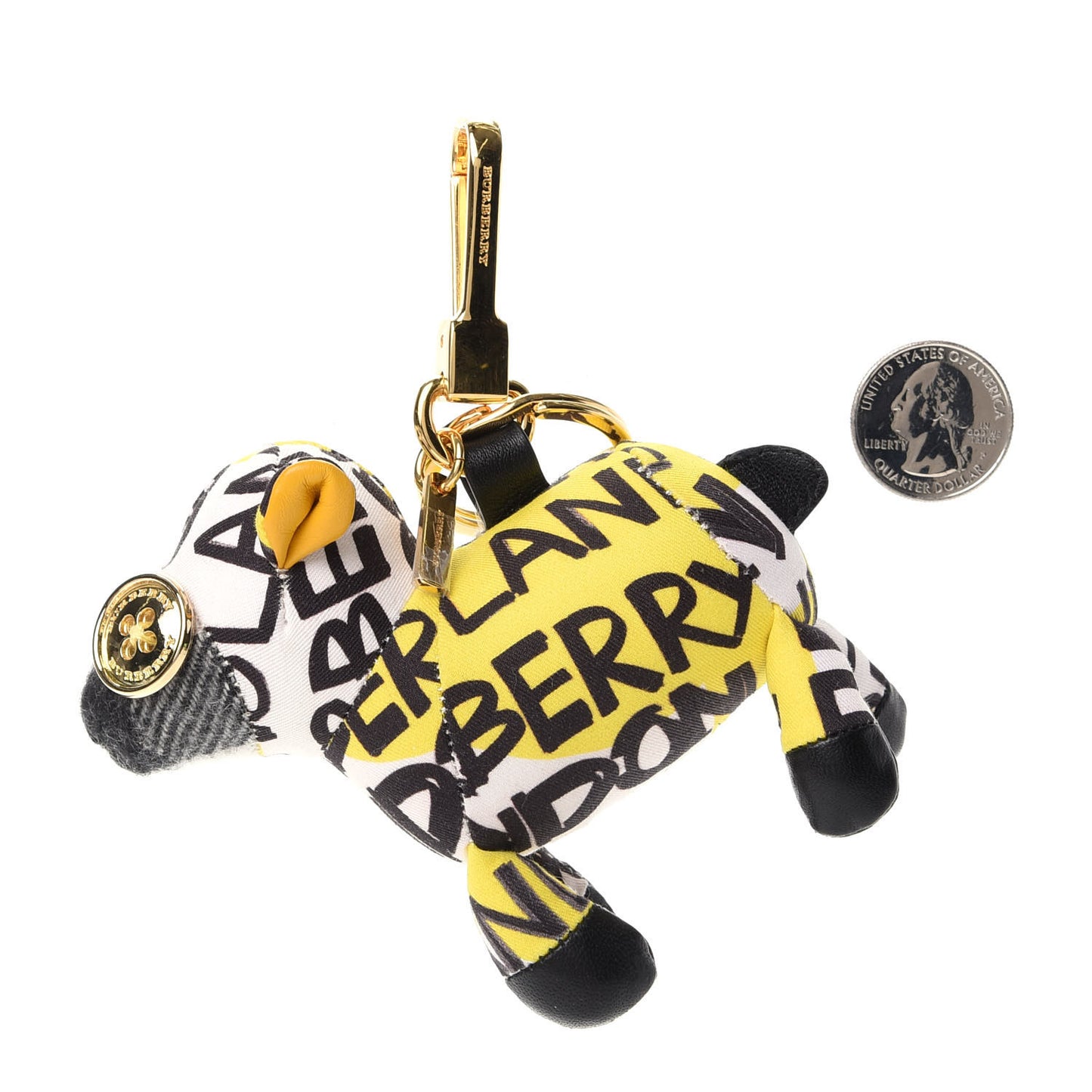 Cotton Graffiti Print Wendy the Sheep Bag Charm Yellow