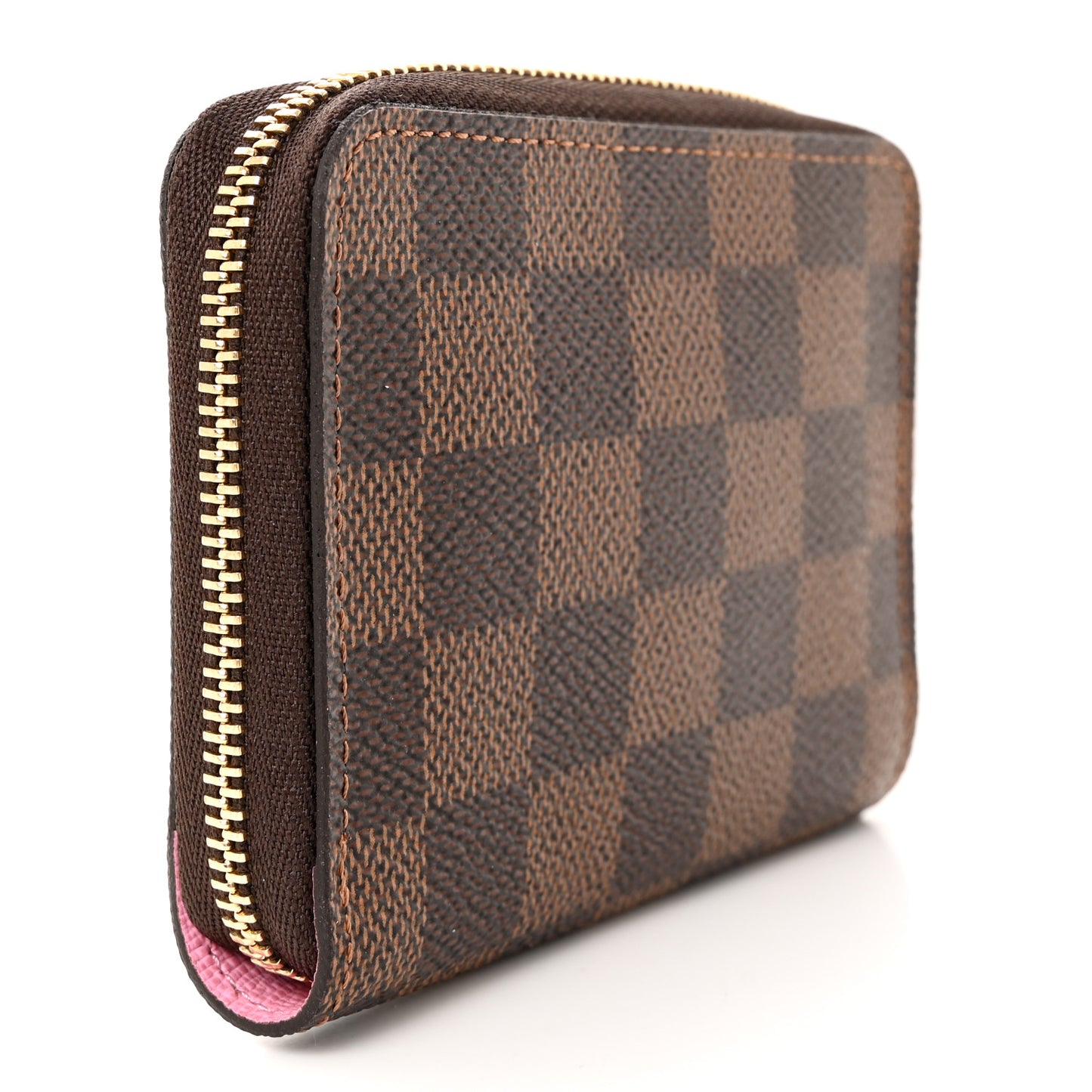 Damier Ebene 2022 Christmas Animation Paris Zippy Coin Purse Pink