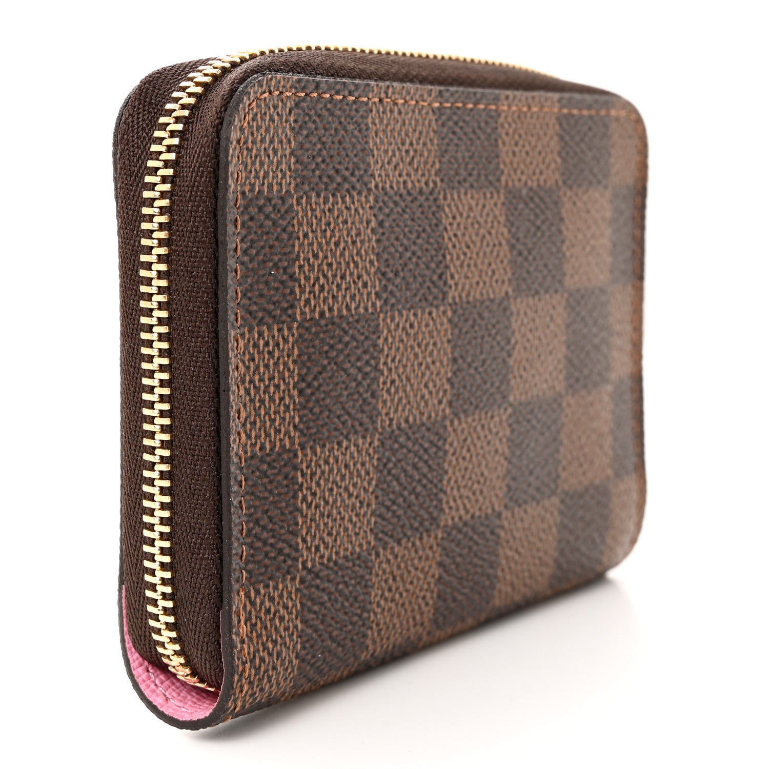 Louis Vuitton Damier Ebene 2022 Christmas Animation Paris Zippy Coin Purse Pink 3 of 6