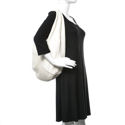 Bottega Veneta Cervo Deerskin Large Hobo Bianco White 2 of 16