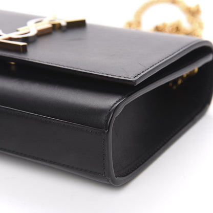 Saint Laurent Calfskin Small Monogram Kate Satchel Black 9 of 12
