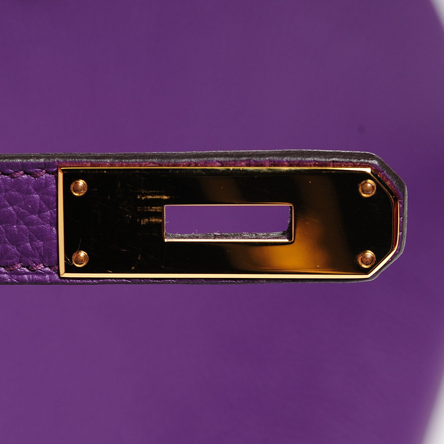Hermes Taurillon Clemence Birkin 35 Ultraviolet 19 of 32