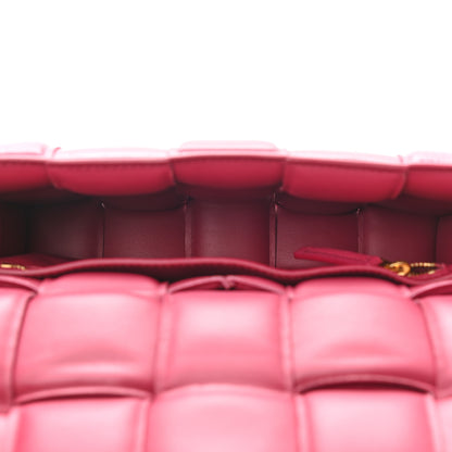 Bottega Veneta Paper Calfskin Maxi Intreccio Padded Cassette Crossbody Bag Amaranto 5 of 9