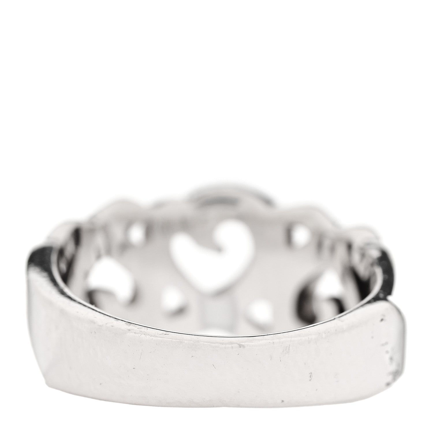 Tiffany Sterling Silver Paloma Picasso Loving Heart Band Ring 50 5.25 3 of 5