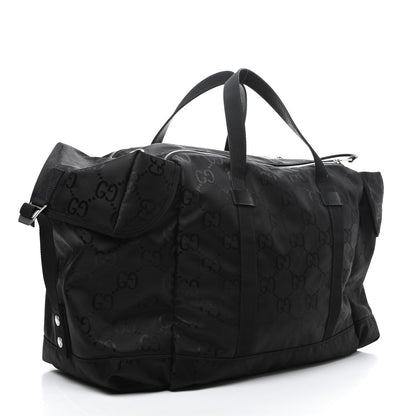 Gucci Econyl Nylon Monogram Off The Grid Duffle Bag Black 2 of 10