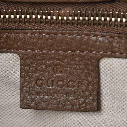 Gucci Cellarius Calfskin Large Bamboo Shopper Tote Acero 7 of 15