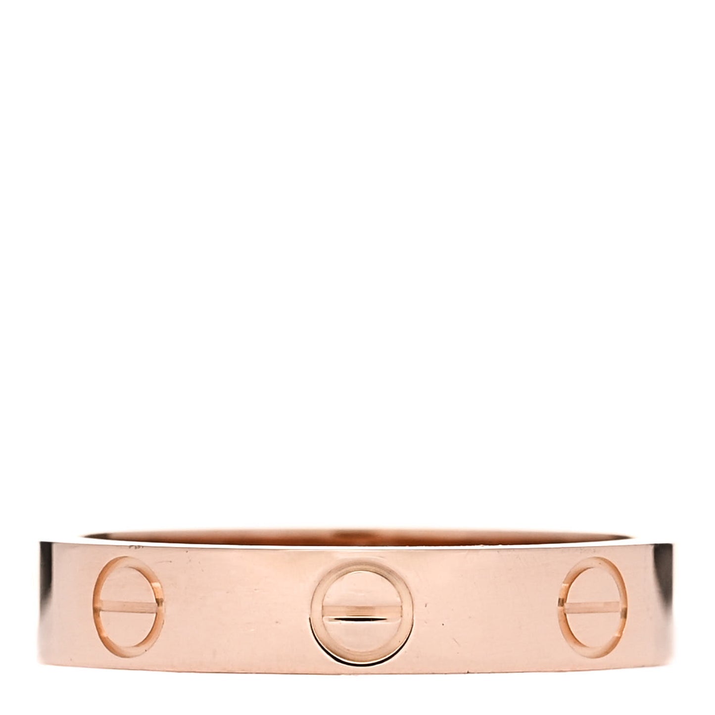18K Pink Gold 3.5mm LOVE Wedding Band Ring 52 6