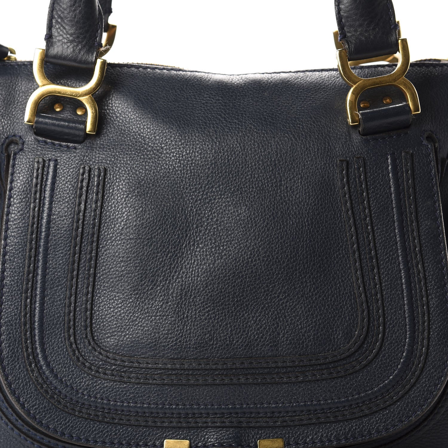 Chloe Calfskin Medium Marcie Satchel Navy 12 of 12