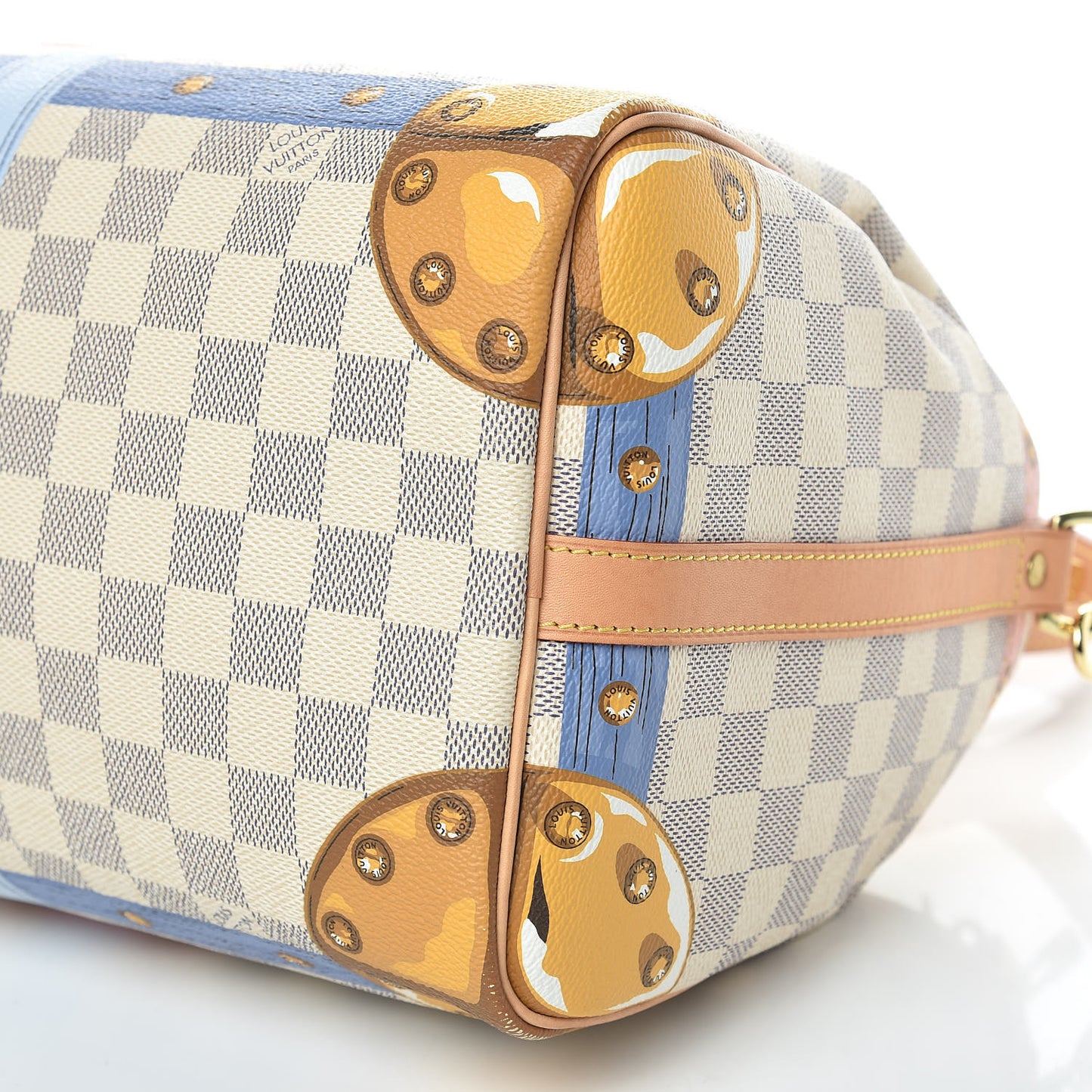 Damier Azur Summer Trunks Speedy Bandouliere 30