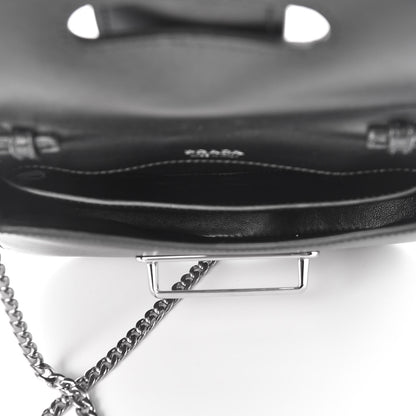 Prada City Calfskin Sidonie Convertible Chain Bag Black 5 of 10