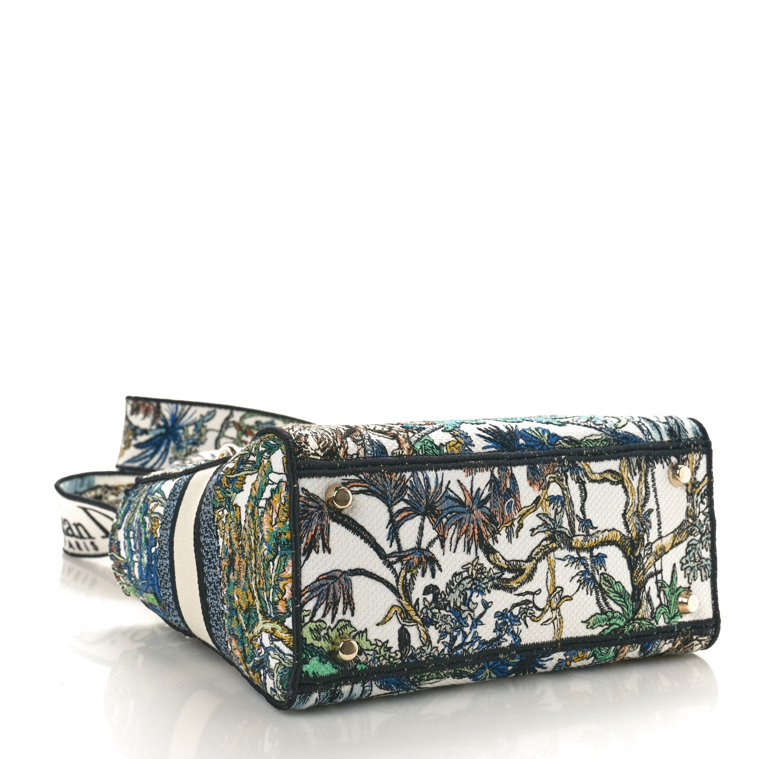 Christian Dior Canvas Embroidered Etoile de Voyage Medium Lady D-Lite Multicolor 4 of 10