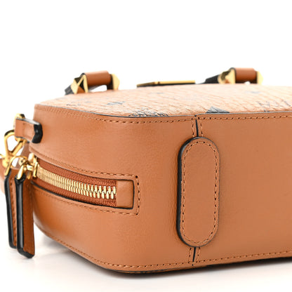 MCM Visetos Essential Small Disco Tote Cognac 8 of 9