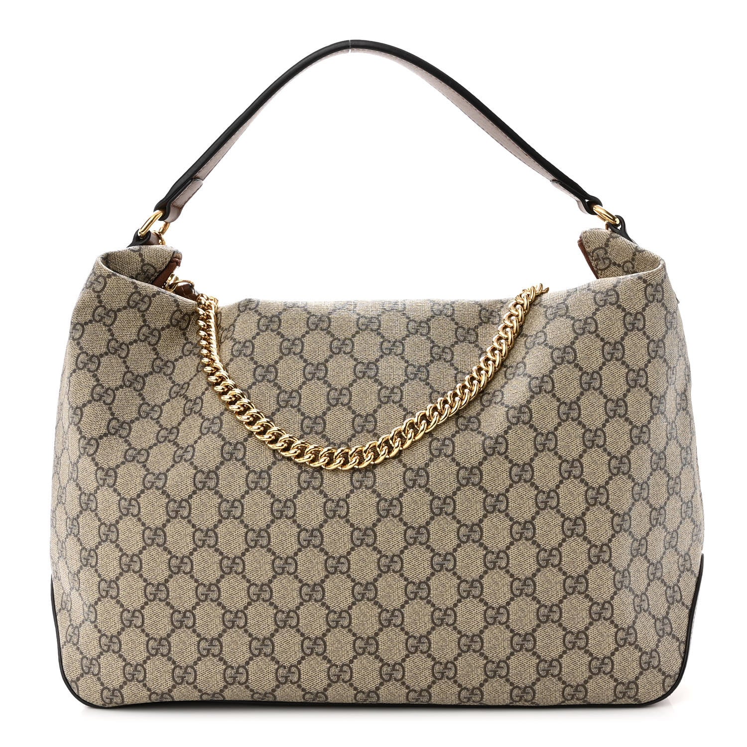 Gucci GG Supreme Monogram Large Linea A Hobo Light Brown 1 of 11