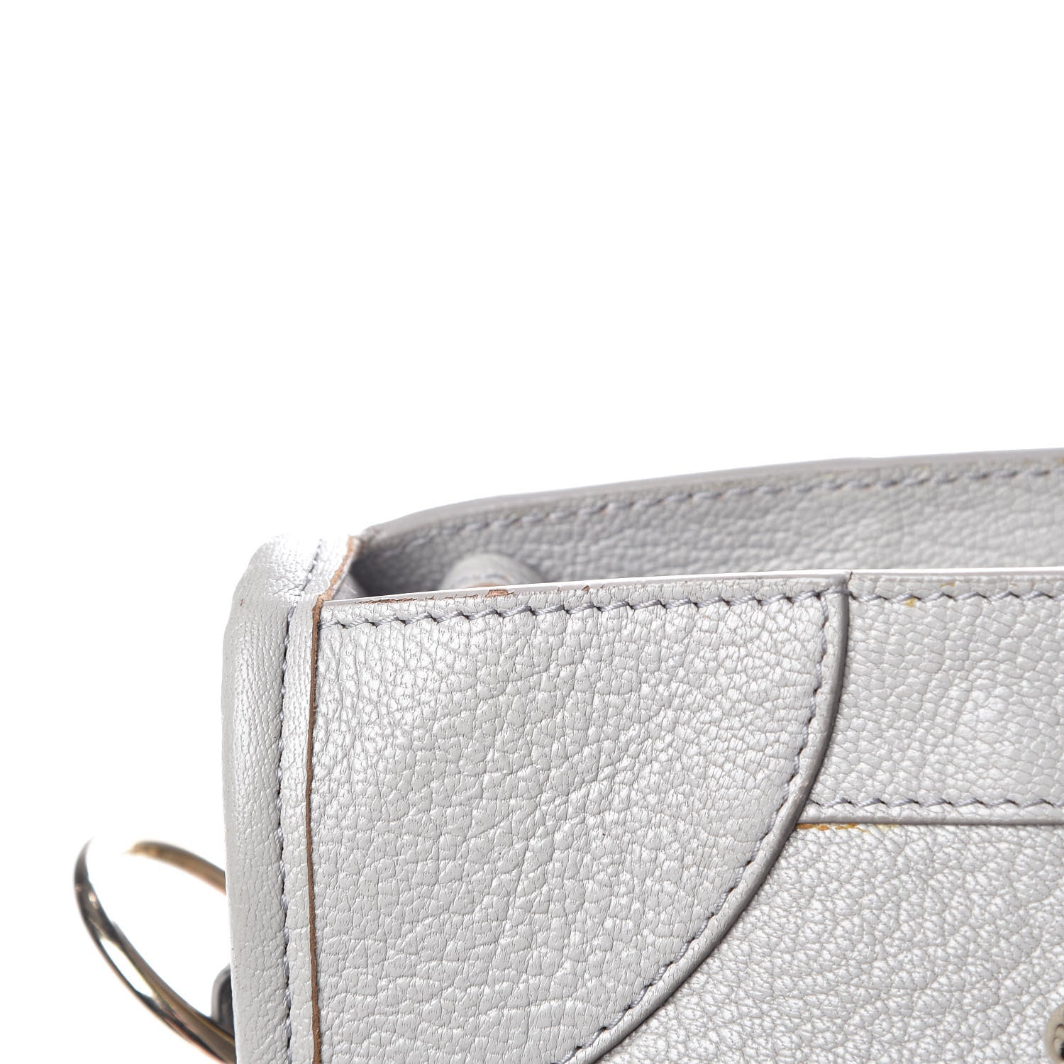 Balenciaga Chevre Gold Metallic Edge Hardware City Gris Perle 14 of 18