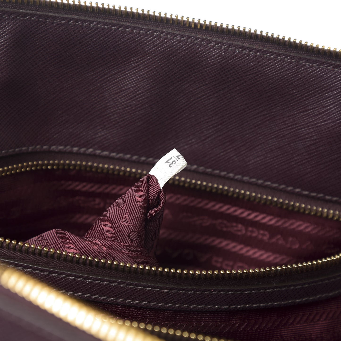Saffiano Lux Large Promenade Tote Bordeaux