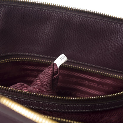Prada Saffiano Lux Large Promenade Tote Bordeaux 7 of 11