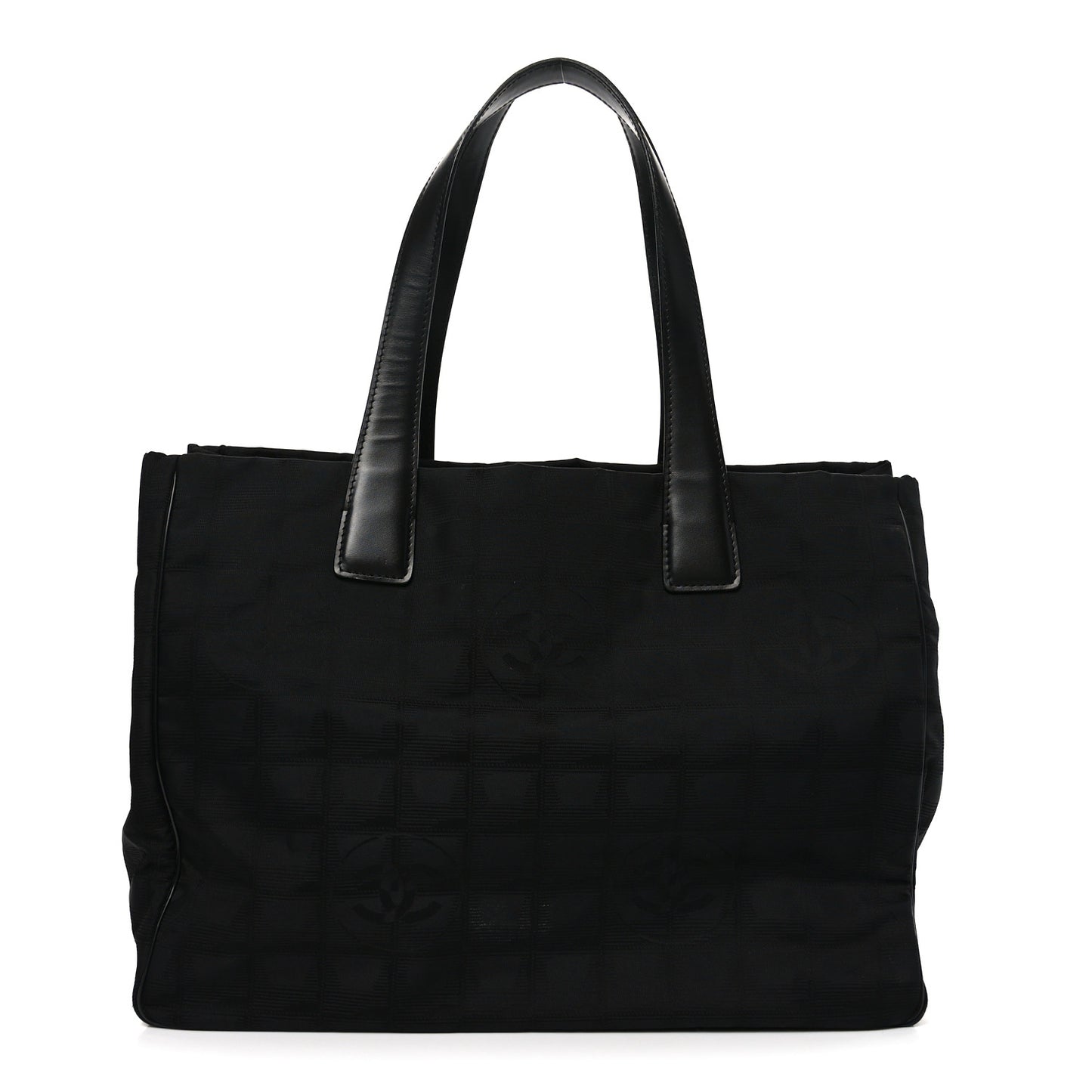 Nylon Large Travel Tote Black