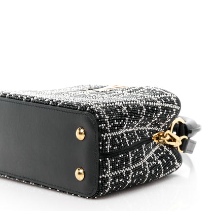 Louis Vuitton Bead Satin Embroidered Mini Capucines Black 9 of 10