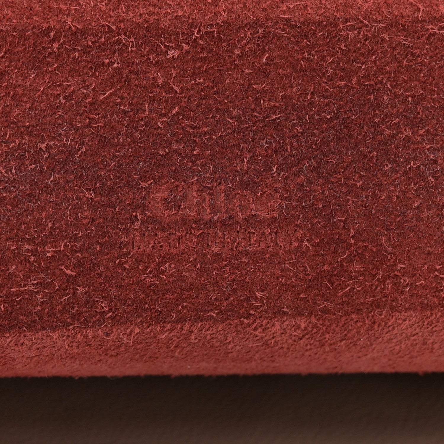 Chloe Calfskin Crocodile Embossed Aby Chain Shoulder Bag Pink Red 6 of 10