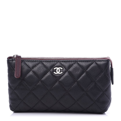Chanel Caviar Quilted Small Cosmetic Case Black 1 of 11