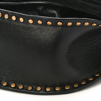 Chloe Calfskin Braided Medium Hudson Shoulder Bag Black 10 of 14