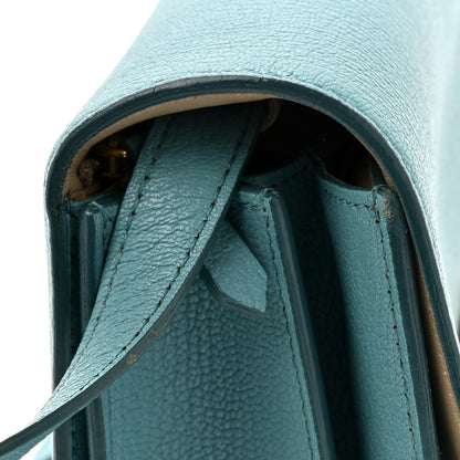 Celine Goatskin Medium Classic Box Flap Bag Antarctic 18 of 18