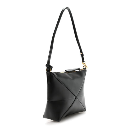 Loewe Shiny Calfskin Puzzle Fold Pouch Black 3 of 9