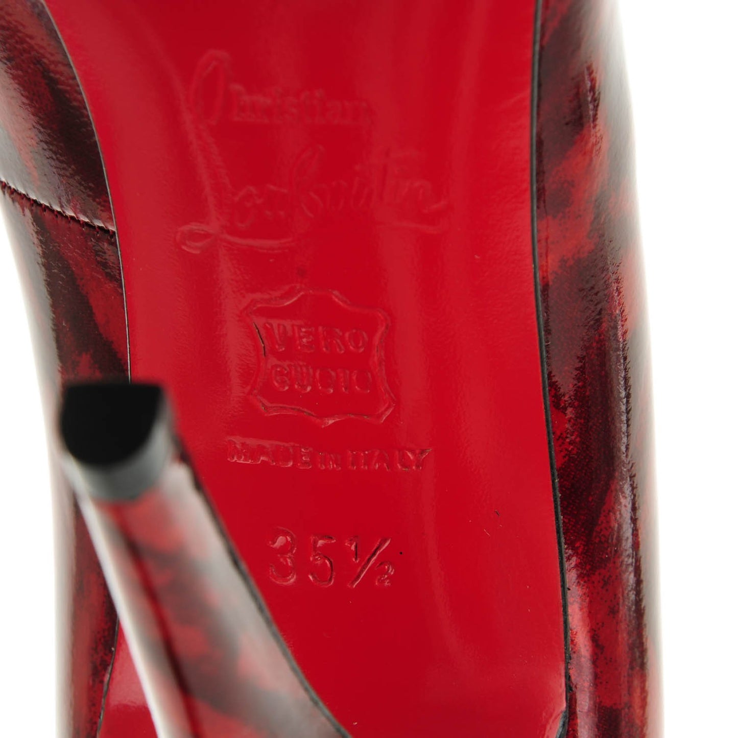 Patent Decollette 868 100 Pumps 35.5 Red Karey