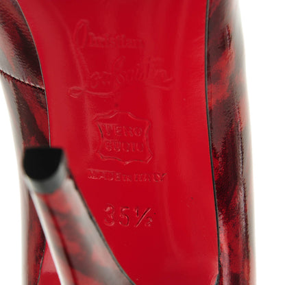 Christian Louboutin Patent Decollette 868 100 Pumps 35.5 Red Karey 6 of 7