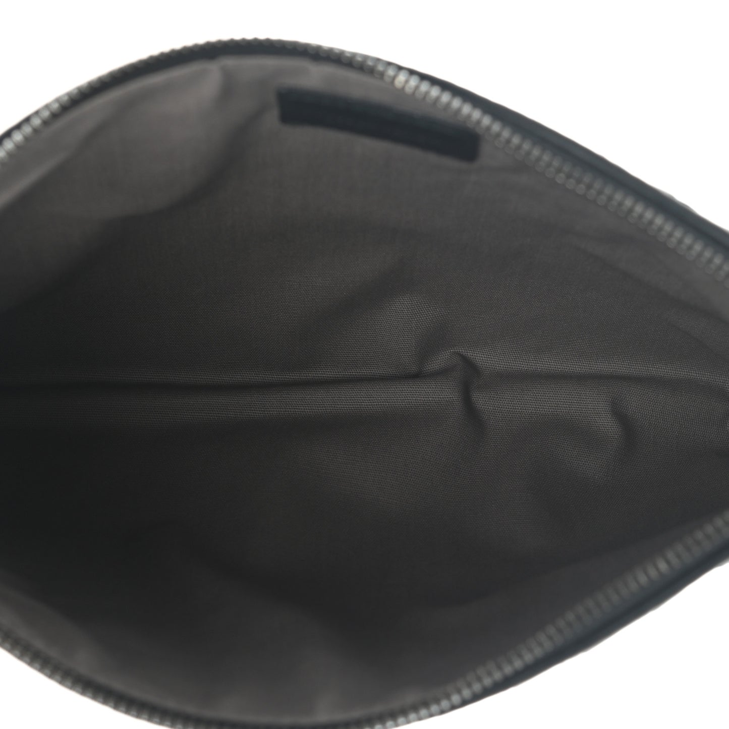 Nappa Intrecciato Zip Pouch Black