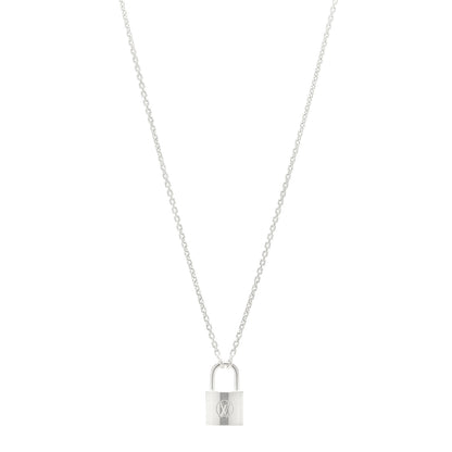 Louis Vuitton Sterling Silver Lockit Necklace 1 of 4