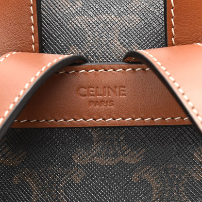 Celine Triomphe Canvas Calfskin Mini Folco Backpack Tan 6 of 10