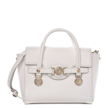 Versace Calfskin Small Signature Bag White 1 of 9