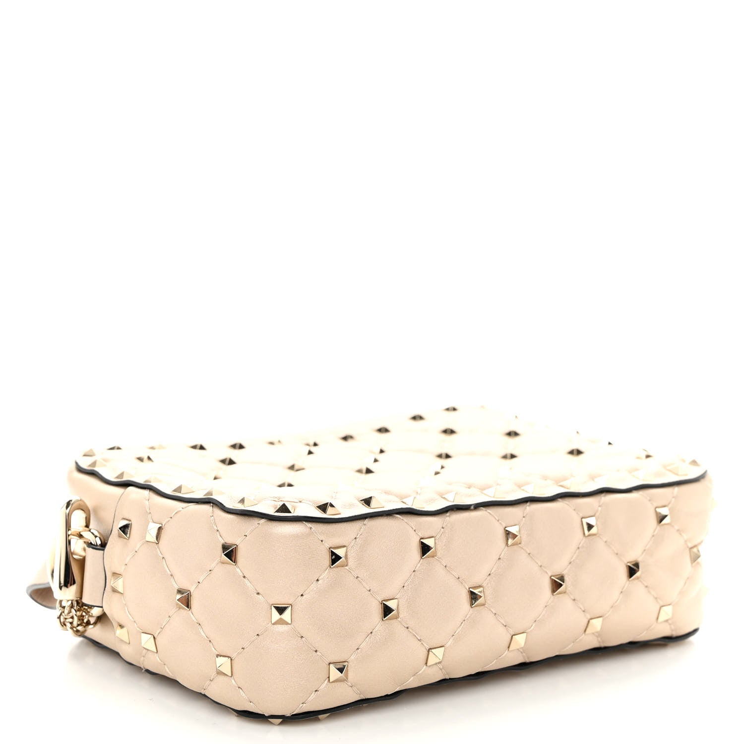 Valentino Garavani Nappa Rockstud Spike Camera Crossbody Bag Light Ivory 4 of 9