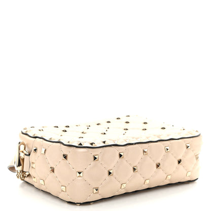 Valentino Garavani Nappa Rockstud Spike Camera Crossbody Bag Light Ivory 4 of 9