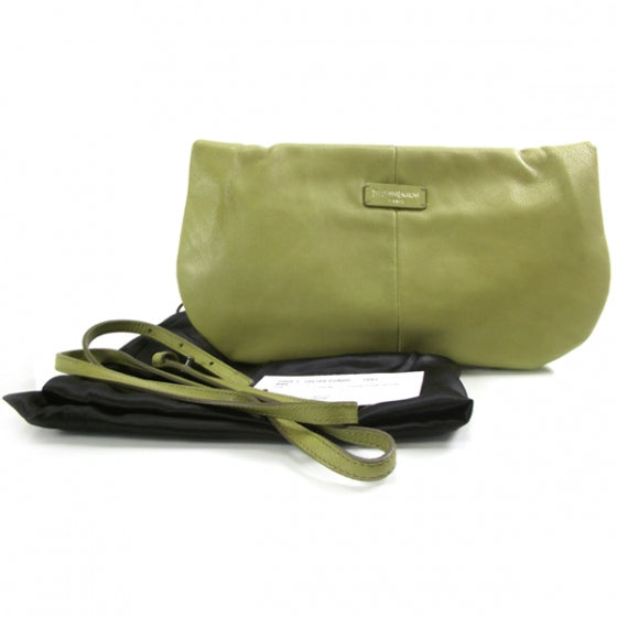 Saint Laurent Chevre Mamounia Convertible Clutch Green 2 of 9